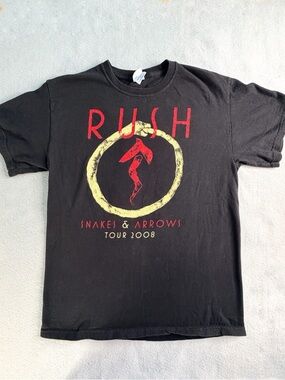 Vintage Rush 2008 Bootleged Snakes & Arrows Tour Medium Lifeson Peart Lee